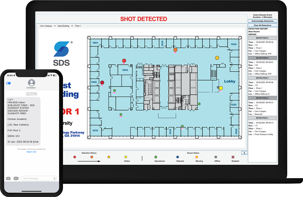 Shooter Detection Systems showcasing developments at ISC West 2024