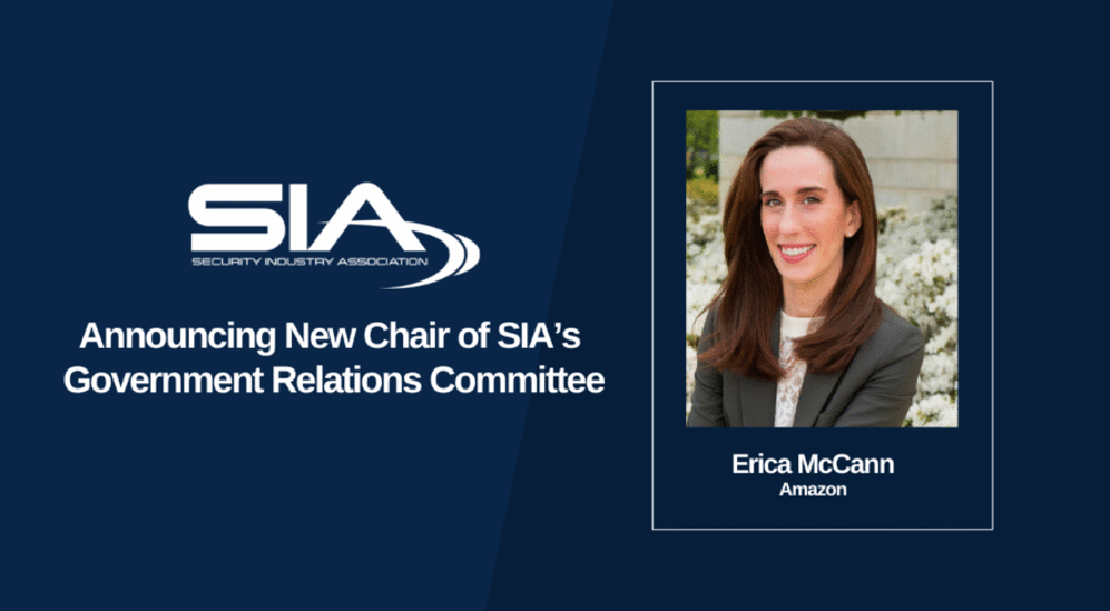SIA names Erica McCann as chair of SIA Government Relations Committee