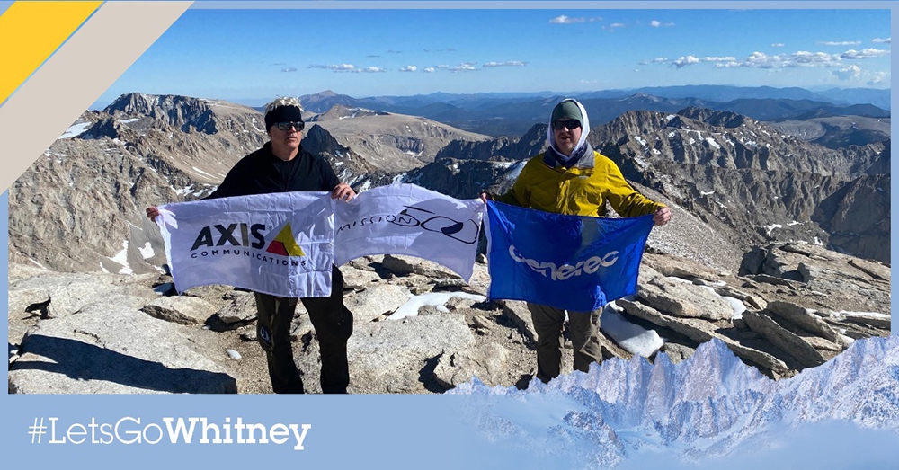 Axis Communications, Genetec employees reach new heights to support Mission 500