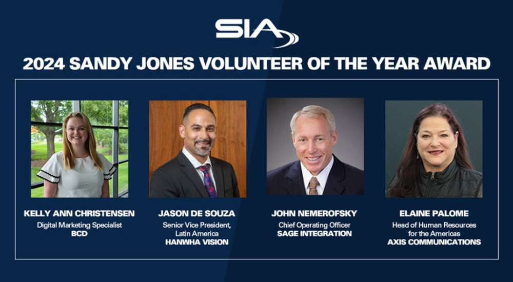 SIA names quartet as 2024 Sandy Jones Volunteers of the Year