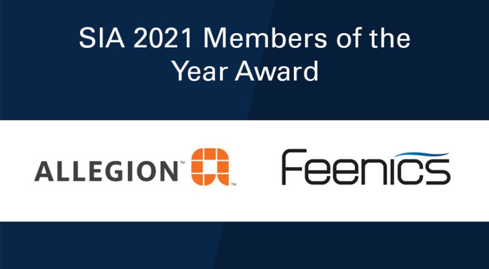 SIA names Allegion and Feenics as 2021 Members of the Year