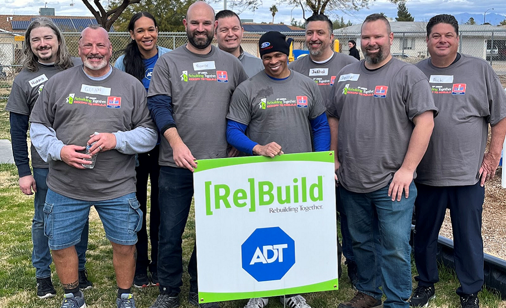 ADT volunteers with Rebuilding Together