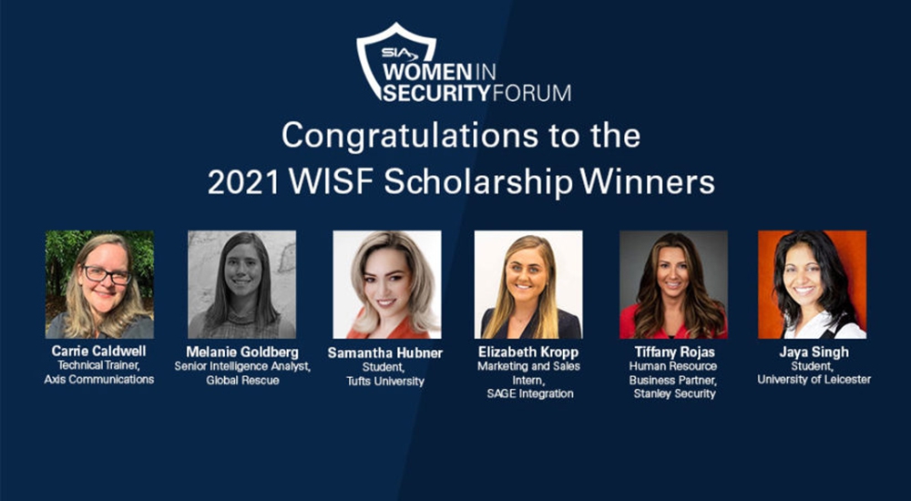 Security Industry Association announces 2021 SIA WISF Scholarship winners