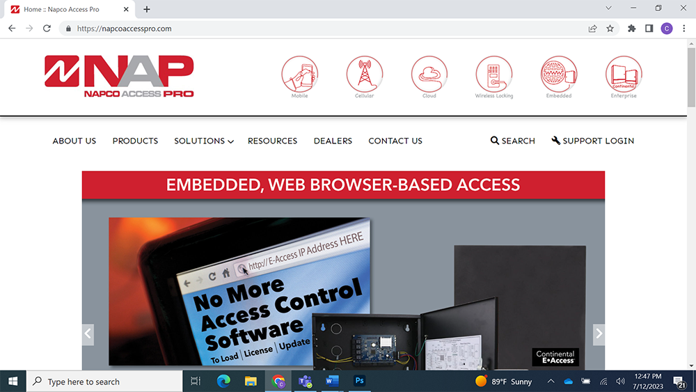 NAPCO’s Continental Access Division unveils new dealer program, brand, website 