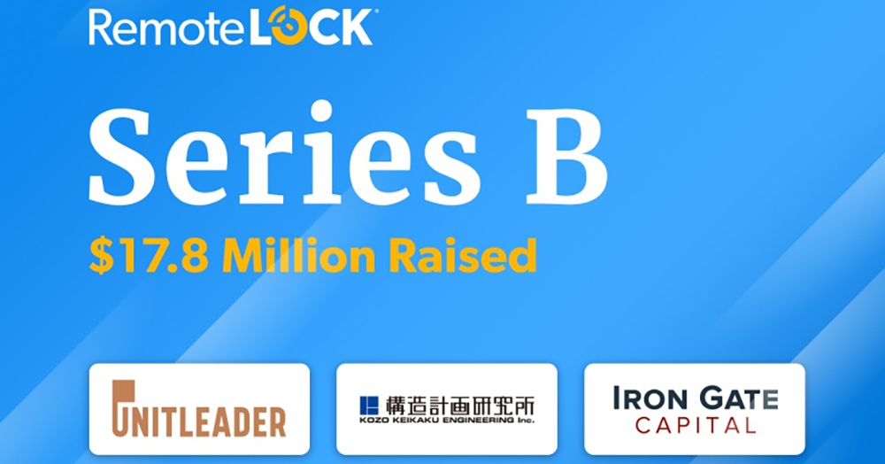RemoteLock raises $17.8 million in Series B funding
