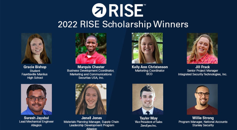 Security Industry Association announces 2022 SIA RISE Scholarship winners